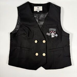 Kuromi Anime Vest Kawaii Streetwear Sleeveless Top Size S